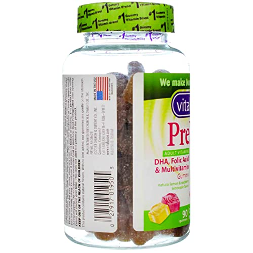 Vitafusion PreNatal Dietary Supplement, Lemon & Raspberry Lemonade Flavors 90 ea (Pack of 10) Vitafusion