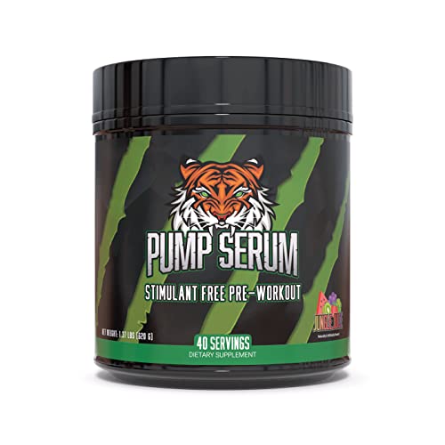 Huge Supplements Pump Serum, Stim Free Pre Workout and Nitric Oxide Booster to Enhance