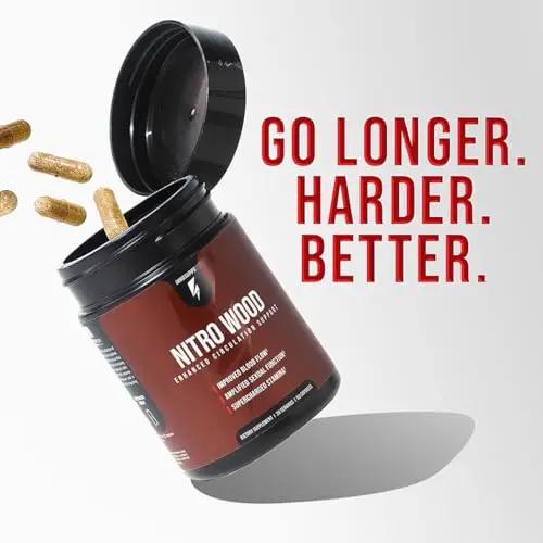 Choi Moid Bundle LED Light Key Chain + Nitro Wood Enhanced Circulation Nitric Oxide 60 Count