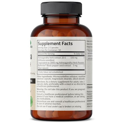 Futurebiotics Ashwagandha Extra Strength Stress & Mood Support with BioPerine