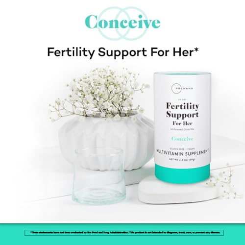 Premama Fertility Support for Her Powder Packets, Multivitamin Supplement Premama