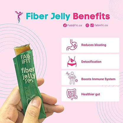 Fab and Fit Fiber Jelly Plus Melon, 10 Sachets