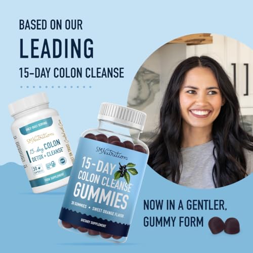 15 Day Colon Cleanse & Detox Gummies | Occasional Constipation & Bloating Relief