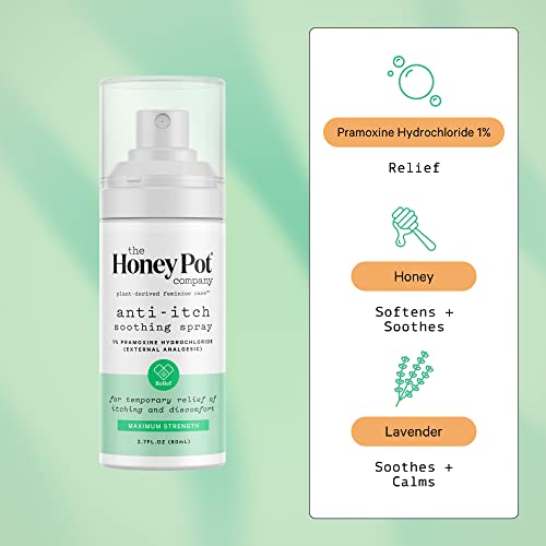 The Honey Pot Company - Feminine Anti-Itch Spray -at Home or On The Go Medicated Spray The Honey Pot Company