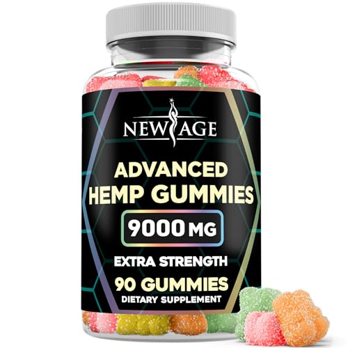 NEW AGE Naturals Advanced Hemp Gummies - Natural Hemp Oil Infused Gummies 