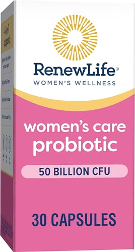 Renew Life Women's Probiotic Capsules, 50 Billion CFU Guaranteed, Supports Vaginal, Urinary Renew Life