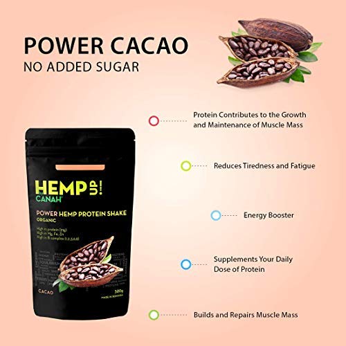 Canah Hemp Up Organic Protein Shake Powder – Muscle gain & Boost up Immune System, HEMP UP!
