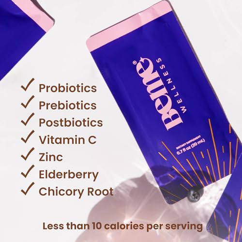 Be Healthy 3-in-1 Liquid Probiotics for Women and Men - Vitamin C, Zinc, Elderberry BeMe