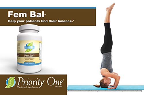Priority One Vitamins Fem-Bal 90 Capsules - Supports a Healthy Female endocrine System Priority One Nutritional Supplements