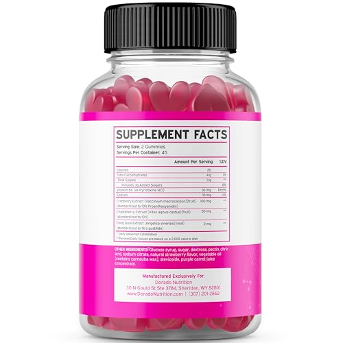 Hormone Balance For Women Gummies & PMS Gummies (90 Gummies) - Natural Hormone Balance DORADO NUTRITION