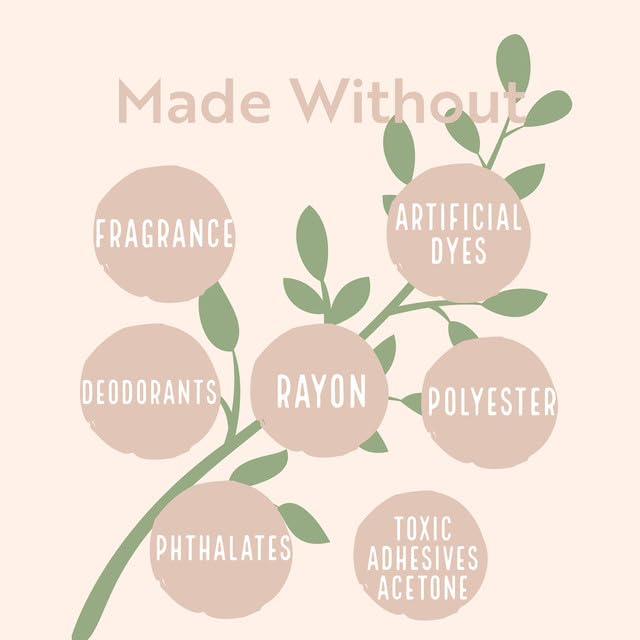 Claene Organic Cotton Panty Liners, Unscented, Thin, Cruelty-Free, Daily, Breathable Organic Panty CLAENE