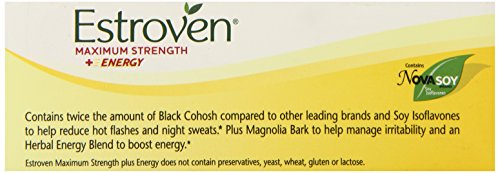 Estroven Maximum Strength + Energy - One Per Day Formula - 60 Caplets Estroven
