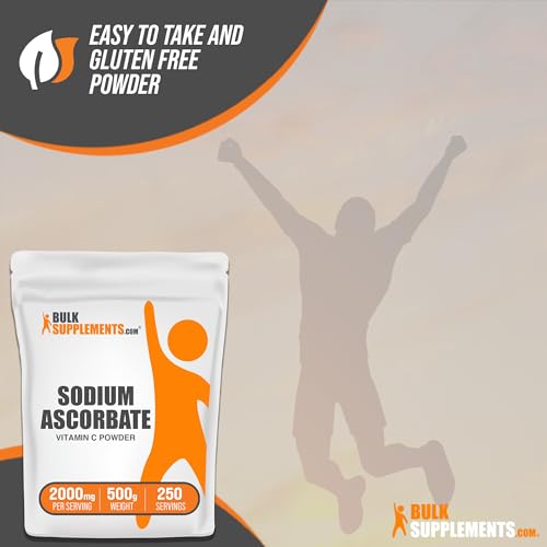 BulkSupplements.com Sodium Ascorbate Powder - Antioxidant Powder - Sodium Ascorbate Bulksupplements