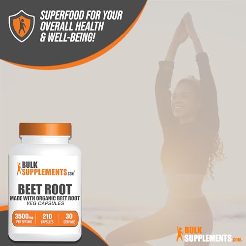 BULKSUPPLEMENTS.COM Beet Root Capsules - Beetroot Supplement, Beet Root Pills BULKSUPPLEMENTS.COM