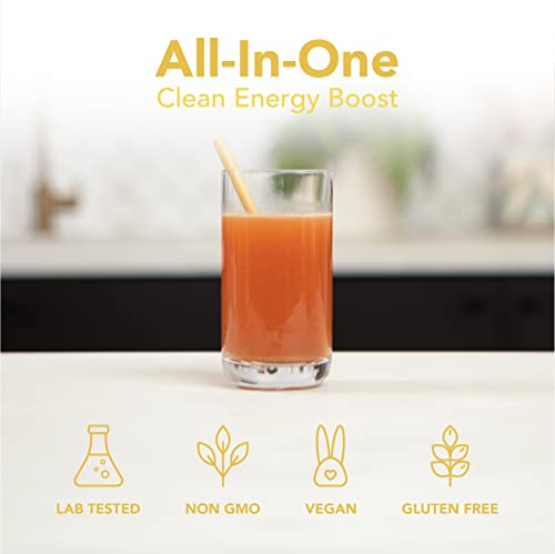 ENVEED SUPERFOOD Active | Natural Caffeine and Adaptogen Pre Workout Powder — Yerba Mate, Green Coffee Beans & Himalayan Pink Salt | Sustained Energy Levels with No Jitters or Crash — 20 Servings