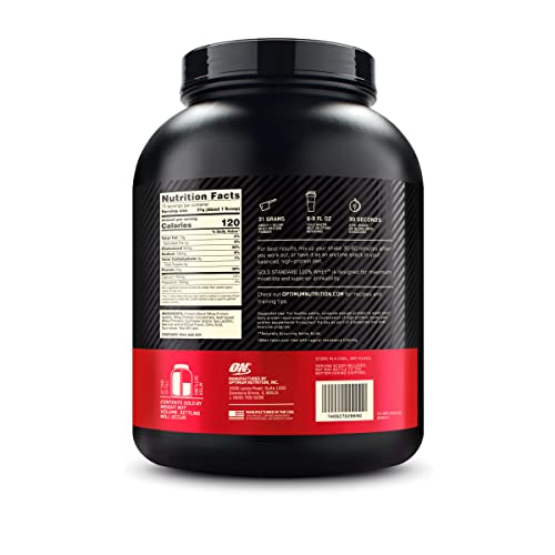 Optimum Nutrition Gold Standard 100% Whey Protein Powder, Delicious Strawberry Optimum Nutrition