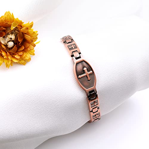 Jecanori Copper Bracelets for Women,Classic Magnetic Copper Bracelet,Valentine's Day Jecanori