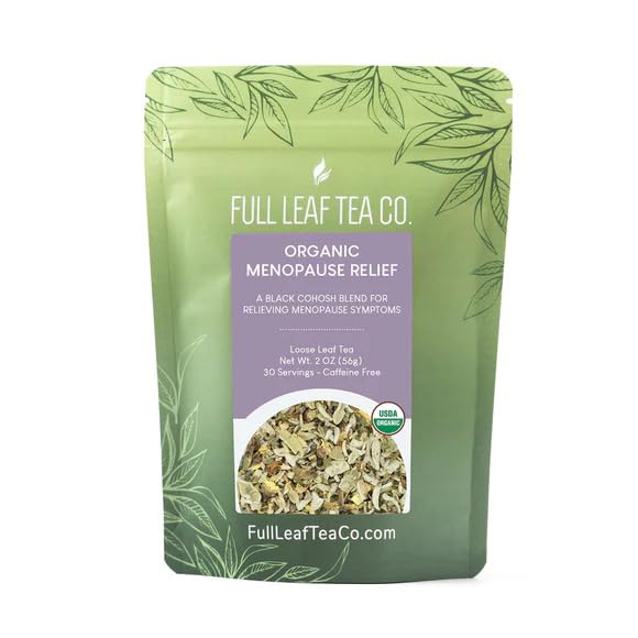 Organic Menopause Relief Loose Leaf Tea - 2oz Bag (Approx. 30 Servings) | Full Leaf Tea Co.