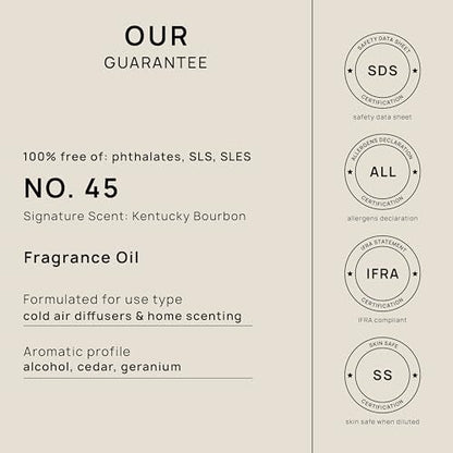 VINEVIDA [16 Fl Oz] Kentucky Bourbon Fragrance Oil for Cold Air Diffusers, Essential Oils for Diffuser Oil