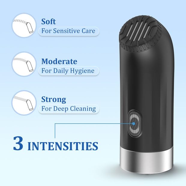 Enema Douches for Men Women, Automatic Anal Douche Cleaner with 3 Speeds, Silicone Enema Nozzles Dsovill