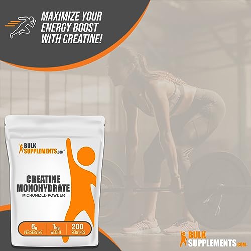 BulkSupplements Micronized Creatine Monohydrate Powder (1 kilogram) BULKSUPPLEMENTS.COM
