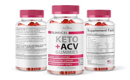 SlimXcel Keto ACV Gummies Weight Loss - 1500mg Once a Day, Strong Time Released Advanced Malibu Labs
