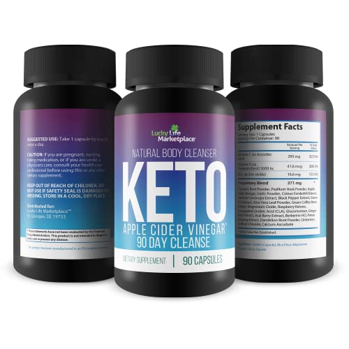 3X Keto Apple Cider Vinegar 90 Day Cleanse - Promote Health & Wellness - Flush Waste