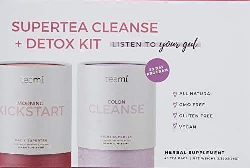 Teami 30-Day Teatox Kit - All Natural Colon Cleanse and Detox Tea - Morning Kickstart