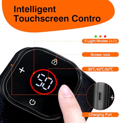 Cordless Red Light Therapy for Knee, Infrared Light Therapy Devices for Knee Pain Relief, Meniscus Injury agiogio