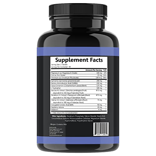 Garcinia Cambogia PM Weight Loss Sleep, All Natural Supplement w/Valerian Root & Melatonin
