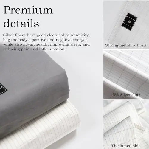 Grounding Sheet, Grounding Mat for Bed with Grounding Cord, Reduce Painful, Inflammation XINHUSU
