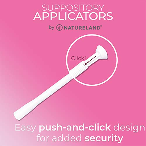 Natureland [20/40 Pack Vaginal Suppository Applicators for Women,Soft Tip Auxiliary Tool for Pills Natureland
