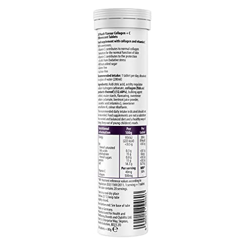 Collagen Effervescent - Marine Collagen & Vitamin C (2 Tubes) Beauty & Co