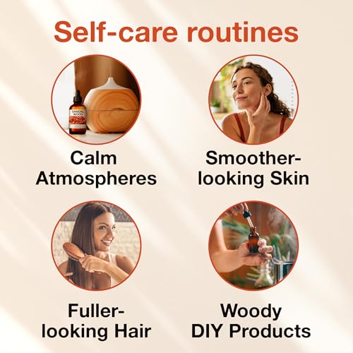 Kukka Sandalwood Essential Oils for Diffuser - 100% Natural Sandalwood Oil - Sandalwood Essential Oil