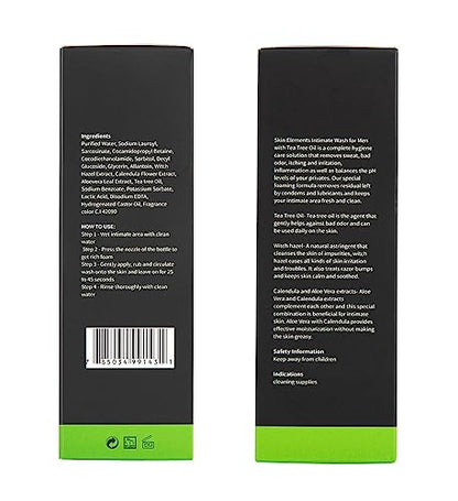 Impressive Beauty Intimate Wash for Men Natural Organic with Tea Tree Oil | pH Balanced Foam Cleansing