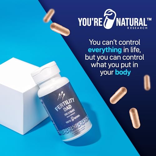 YOU'RE NATURAL Male Fertility Vitamins, Optimal Sperm Count, Motility, and Strength, Ashwagandha YOU'RE NATURAL