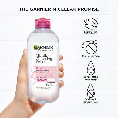 Garnier SkinActive Micellar Water for All Skin Types, Facial Cleanser & Makeup Remover Garnier