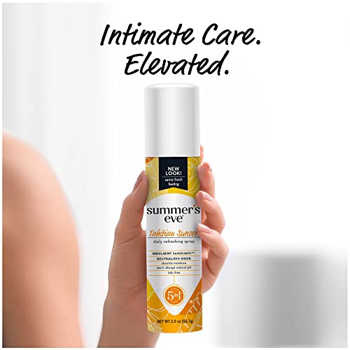 Summer's Eve Tahitian Sunset Daily Feminine Spray, 2 oz, 6 Pack Summer's Eve