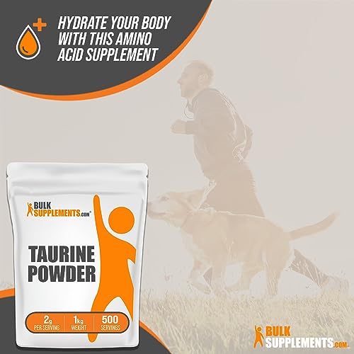 BULKSUPPLEMENTS.COM Taurine Powder - Taurine Supplement, Taurine 2000mg BULKSUPPLEMENTS.COM