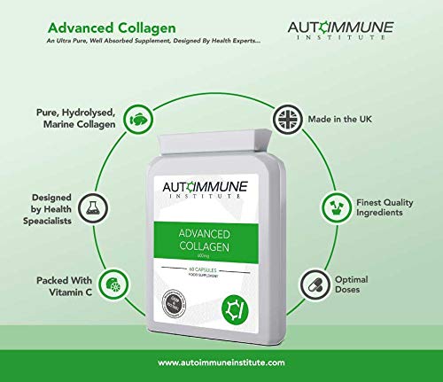 Advanced Collagen V2.Type I, II, III, V and X Hydrolysed Collagen Supplement with Vitamin C Autoimmune Institute