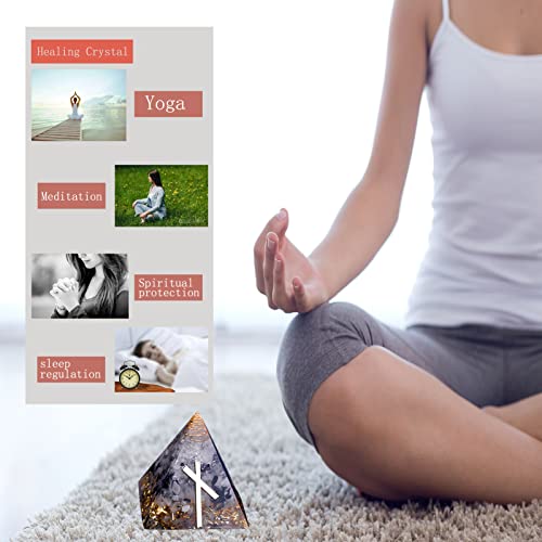 Chrikidor,Rune Pyramid，Orgone Pyramid Crystal Energy Generator Orgonite Balancing