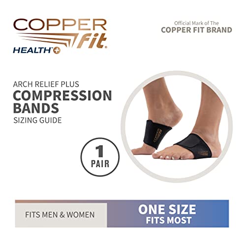 Copper Fit CFACBP Health Unisex Arch Relief Plus with Built-In Orthotic Copper Fit