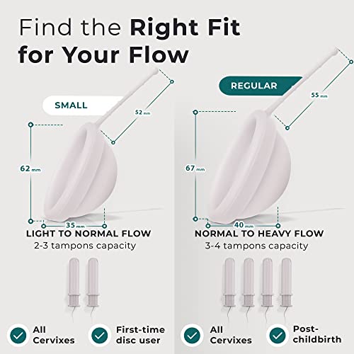 EcoBlossom Reusable Menstrual Disc with Removal String - The Most Reliable Medical Grade Silicone EcoBlossom