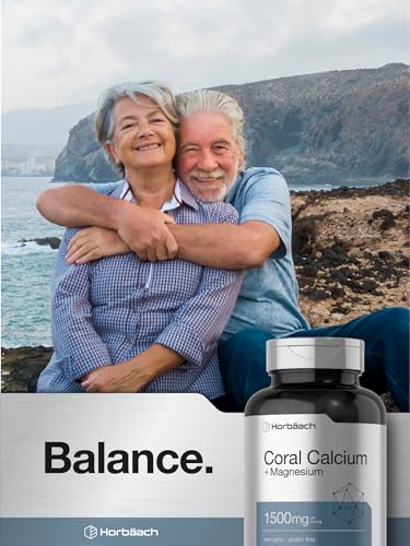Coral Calcium 1500mg 150 Capsules | Plus Magnesium | Non-GMO, Gluten Free Supplement