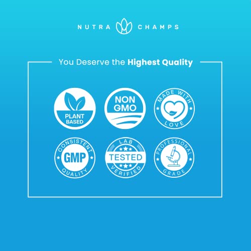 NutraChamps Organic Coconut Oil Capsules 2000mg - 120 Softgels Extra Virgin, Unrefined NutraChamps