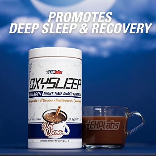 EHP Labs OxySleep Collagen Peptides Powder Night Time Shred - Promotes Deep Sleep