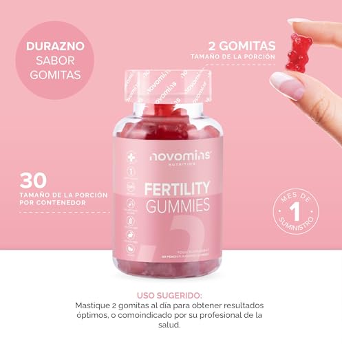 Novomins Fertility Gummies - Fertility Supplements for Women Trying to Conceive–25 Essential Vitamins Novomins