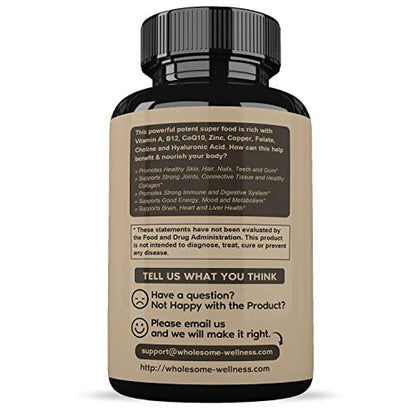Grass Fed Desiccated Beef Liver Capsules (180 Pills, 750mg Each) - Natural Iron, Vitamin A