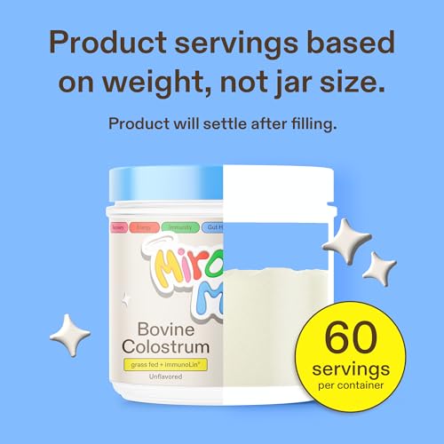Colostrum Supplement for Gut Health, Hair Growth, Beauty and Immune Support Miracle Moo