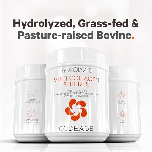Code Age Multi-Collagen Protein Powder Hydrolyzed 20Oz All-in-One Super Bone Broth Codeage